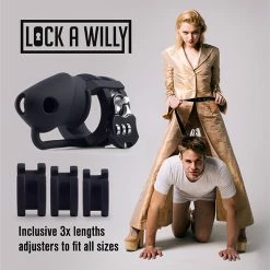 Best reviews of 😀 Lock-a-Willy Set Chastity Number Lock Black Silicone Penis Cage 💯 -Ball Toys Sales unnamed file 1014