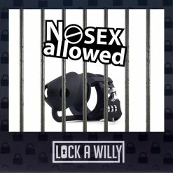 Best reviews of 😀 Lock-a-Willy Set Chastity Number Lock Black Silicone Penis Cage 💯 -Ball Toys Sales unnamed file 1015