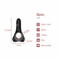 New ⌛ App Controlled Sex Toys Magic Motion – Rise Smart Wearable Cock Ring Black ✨ -Ball Toys Sales unnamed file 1136