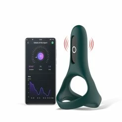 Flash Sale 🔔 Best Couples Sex Toys Magic Motion – Rise Smart Wearable Cock Ring Green 🧨