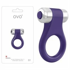 Best reviews of ๐คฉ Best Couples Sex Toys OVO B1 Lilac Chrome Vibrating Cock Ring ๐งจ