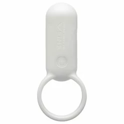 Cheap 🛒 Best Couples Sex Toys TENGA SVR Smart Vibe Ring Rechargeable Vibrating Cock Ring Pearl White 🔔