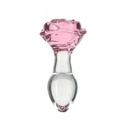 Wholesale 🤩 Pillow Talk – Rosy Luxurious Glass Anal Plug With Bullet ⌛