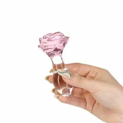 Wholesale 🤩 Pillow Talk – Rosy Luxurious Glass Anal Plug With Bullet ⌛ -Ball Toys Sales unnamed file 1506