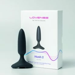 Best Pirce 🛒 Anal Play Lovense Hush 2 Bluetooth Vibrating Butt Plug XS 25mm 🎉 -Ball Toys Sales unnamed file 374