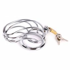 Cheap ⌛ Kiotos Bird Cage Chastity Cage Silver 🤩