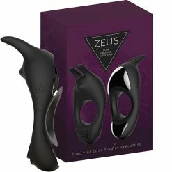 Outlet ๐ Best Couples Sex Toys FeelzToys โ Zeus Dual Vibe Cock Ring Black โค๏ธ